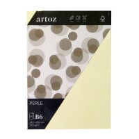 Perle Pkg 5 Karten B6 ivory - Artoz - 11836226-242