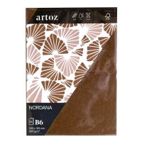 Nordana Pkg 5 Karte B6 brown glow - Artoz - 15736226-601
