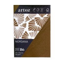 Nordana Pkg 5 Kuverts B6 brown glow - Artoz - 15736418-601