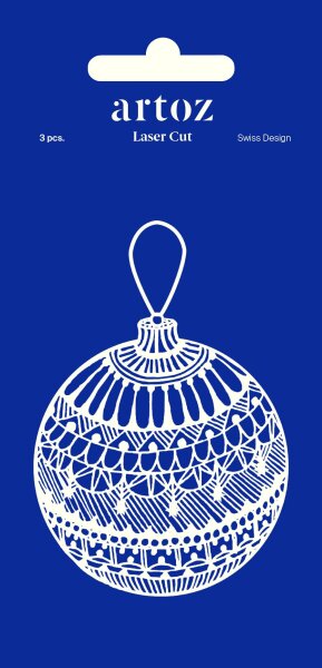 Lasercut, Christbaumkugel L, M, S - Artoz - 147146-11