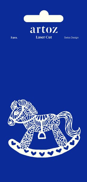 Lasercut, Schaukelpferd - Artoz - 147146-20