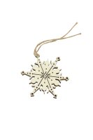 Holz Lasercut Schneeflocke 3 - Artoz - 14249800-31