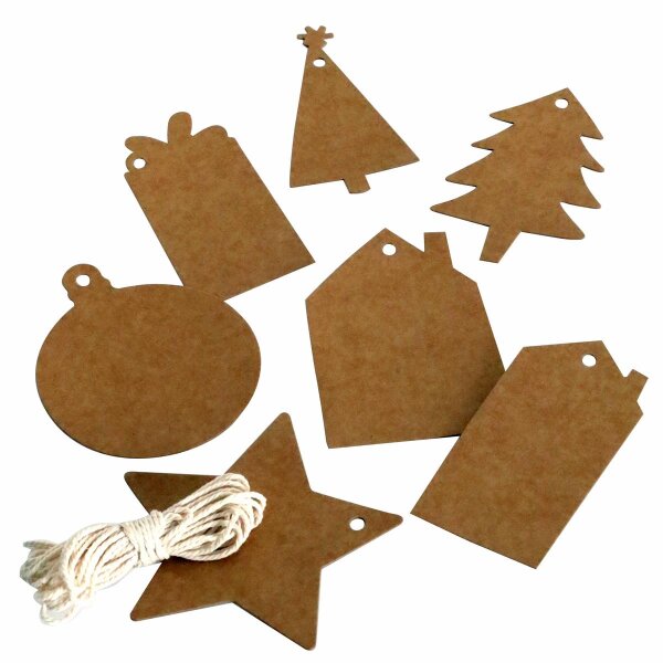Hangtag Set xMas kraft - Weihnachten - Artoz - 14249900-17