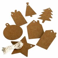 Hangtag Set xMas kraft - Weihnachten - Artoz - 14249900-17