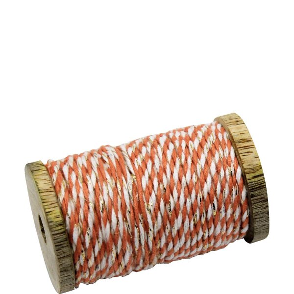 Geschenkband Bakers Twine coral - Artoz - 144400-47