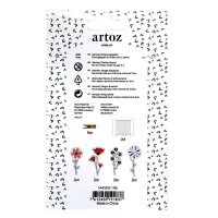 Geschenkanhänger Set Blumen - Artoz - 144500-196