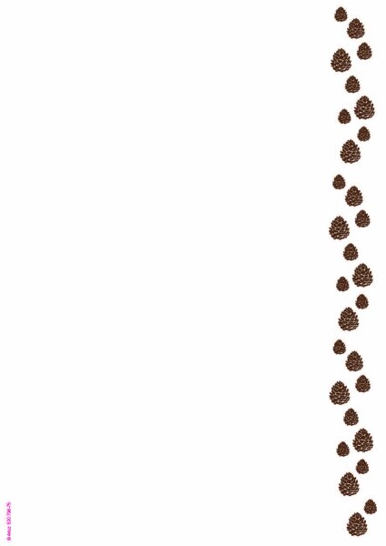 A4 Designpapier: X-Mas Tannzapfen - Artoz - 1351314-260