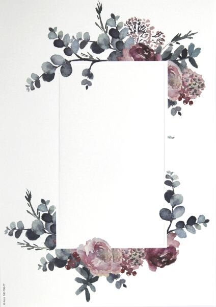 A4 Designpapier: Blumen - Artoz - 1353014-77