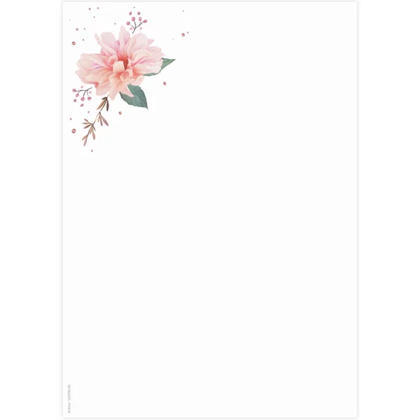 A4 Designpapier: Happy flowers 2 - Artoz - 1353014-82