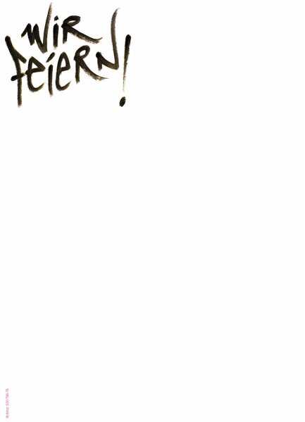 A4 Designpapier: WirFeiern! - Artoz - 520796-36