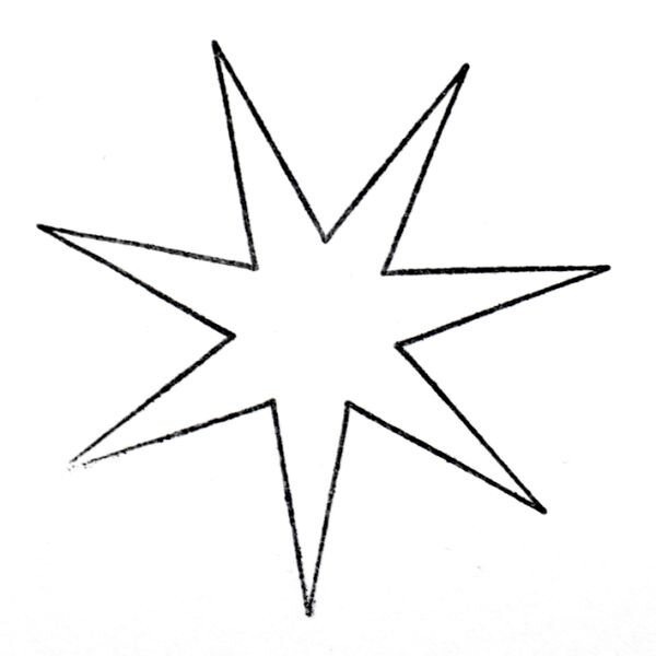 Stempel Stern 7 Zacken - Artoz - 137606-239
