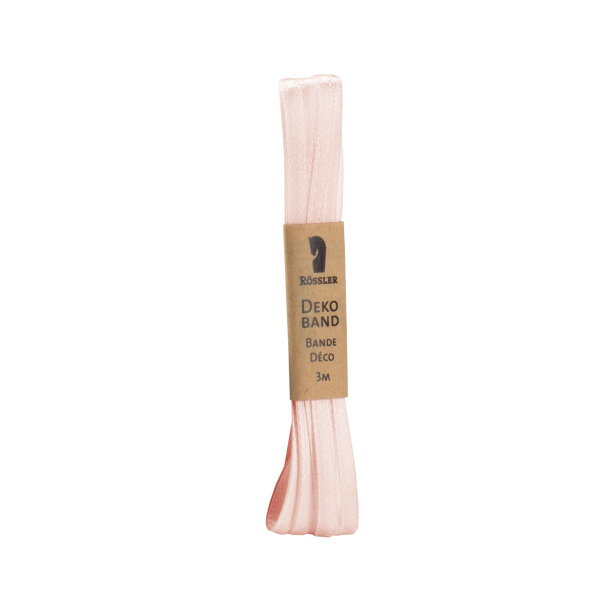Satinband, lachs 3m/3 mm (Strängchen) - Rössler - 80013005628