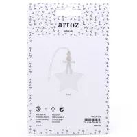 Geschenkanhänger Stern Holz - Artoz - 144500-306