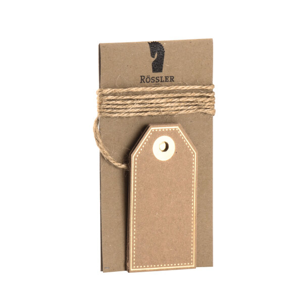 Geschenkanhänger 4x  Kraft/HF gold - Rössler - 140310500026