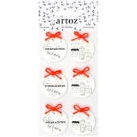 3D Artwork - Sticker Frohe Weihnachten - Artoz - 185500-328