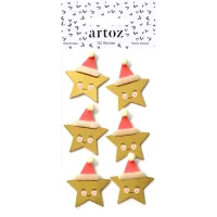 3D Artwork - Sticker lächelnder Stern - Artoz -...