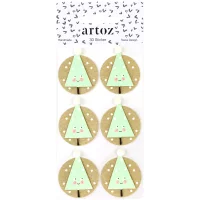 3D Artwork - Sticker lächelnder Baum - Artoz -...