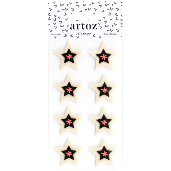 3D Artwork - Sticker Stern aus Wolle - Artoz - 185500-332