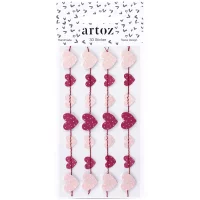 3D Artwork - Sticker Herzgirlande - Artoz - 185560-97