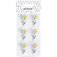 3D Artwork - Sticker Blumen - Artoz - 185600-222