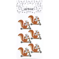 3D Artwork - Sticker Eichhörnchen - Artoz - 185600-223