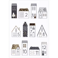 Adventskalendersticker Häuser - Artoz - 185681-08
