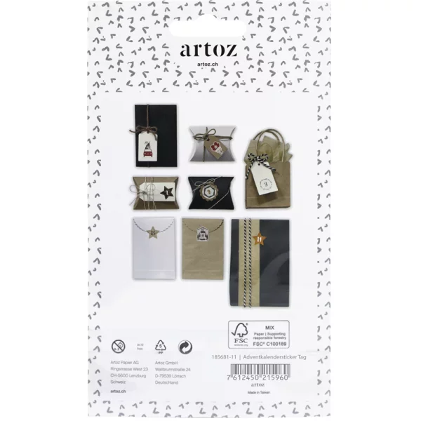 Adventskalendersticker Tags - Artoz - 185681-11