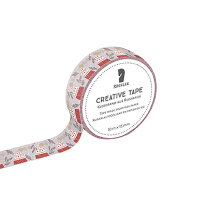 W-Creative Tape Rot/gold-HF/Mützen- 10m x 15 mm -...