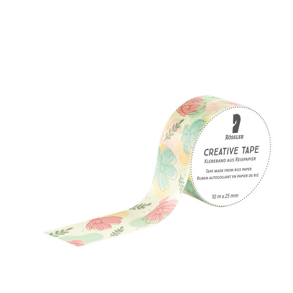 Creative Tape Phantasieblumen - 10m x 25 mm - Rössler - 801010525006