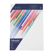 200gm - Mosaic 5 Karten A6 weiss - Artoz - 9432205-211