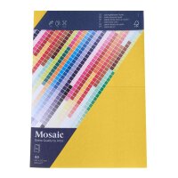200gm - Mosaic 5 Karten A5 gelb - Artoz - 9439205-226