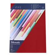 200gm - Mosaic 5 Karten A5 feuerrot - Artoz - 9439205-587