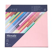 90gm - Mosaic 5 Kuverts quadratisch rosa - Artoz -...