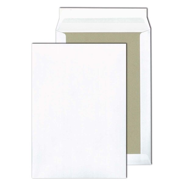 PacknPost® Papprückwandtaschen weiß 250x353 - B4