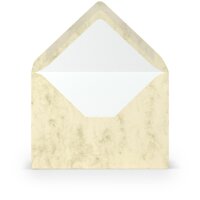 Paperado-Briefumschlag DIN C6 m. Sf., Chamois Marmora - Rössler - 16400506