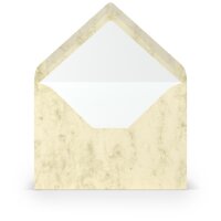 Paperado-Briefumschlag Ft.B6 m. Sf., Chamois Marmora - Rössler - 16402006