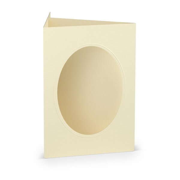 Paperado-Karte Ft.B6 PP-oval, Chamois - Rössler - 16403208