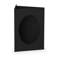 Paperado-Karte Ft.B6 PP-oval, Schwarz - Rössler -...