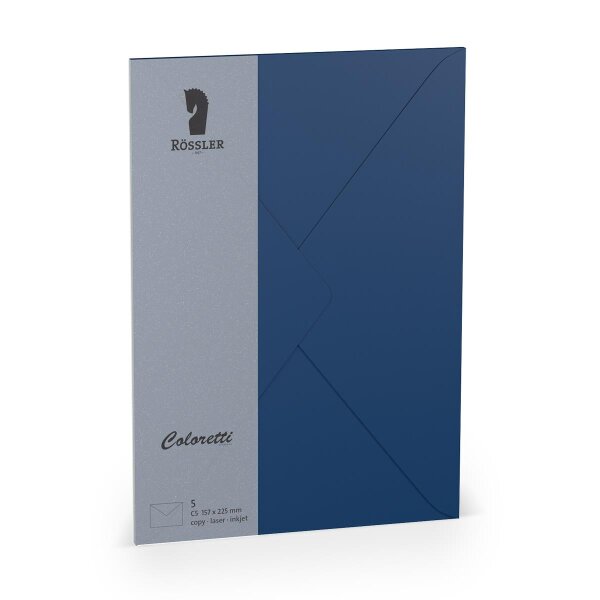 Coloretti-5er Pack Briefumschläge C5, Jeans - Rössler - 220711590