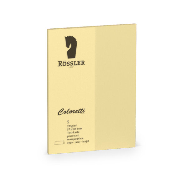 Coloretti-5er Pack Tischkarte A7, Sandbraun - Rössler - 220728519