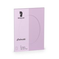 Coloretti-5er Pack PP-Karte B6 oval, Lavendel -...