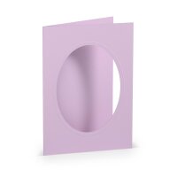 Coloretti-5er Pack PP-Karte B6 oval, Lavendel -...