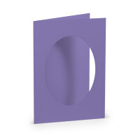 Coloretti-5er Pack PP-Karte B6 oval, Lila - Rössler...