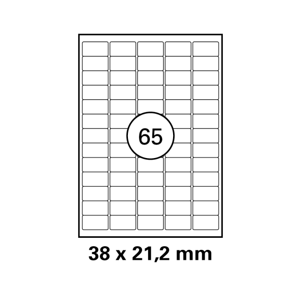LCI Etiketten 38 x 21,2 mm