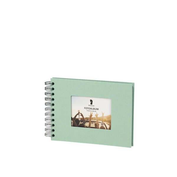 Fotoalbum Wire-O, Passepartout, Mint, 40/195 x145 mm - Rössler - 13293200652