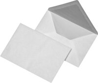 Kuvert/Briefumschlag Ft. 18, weiss mit Seidenfutter