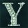 Strass Monogramm Y - Artoz - 137602-25