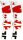 3D Artwork - Sticker Weihnachtsmann Kleidung - Artoz - 185500-276