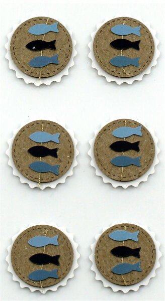3D Artwork - Sticker KonfKom. Fische - Artoz - 185550-115