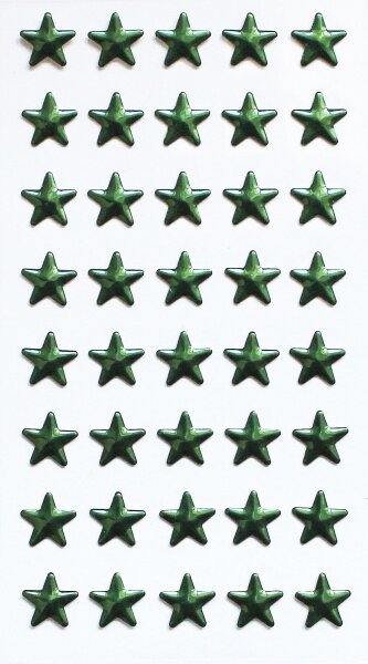 Sticker Strass Stern grün - Artoz - 185620-157